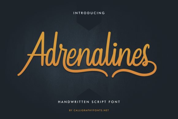 Adrenalines: A Delicate Script Font for Handmade Charm