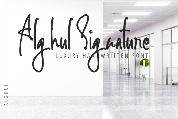 Alghul Signature: A Handwritten Font That Earns Its Place in Real Campaigns