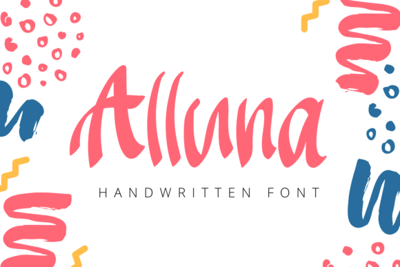 Alluna: A Modern Handwritten Font for Digital Branding