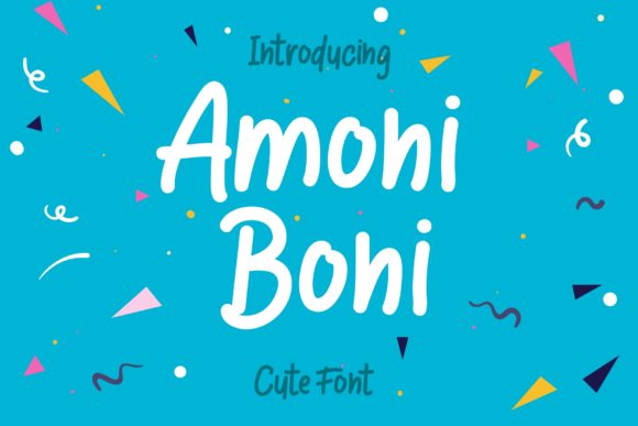 Amoni Boni: A Handwritten Font That Feels Like a Warm Welcome