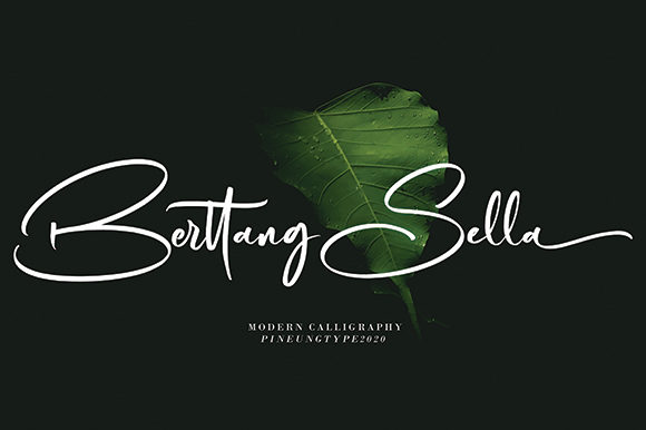 Berttang Sella: An Elegant Script Font for Editorial Design