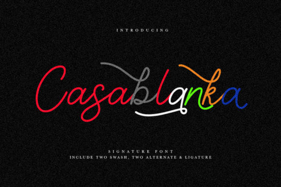 Casablanka: A Handwritten Font for Digital Brand Warmth