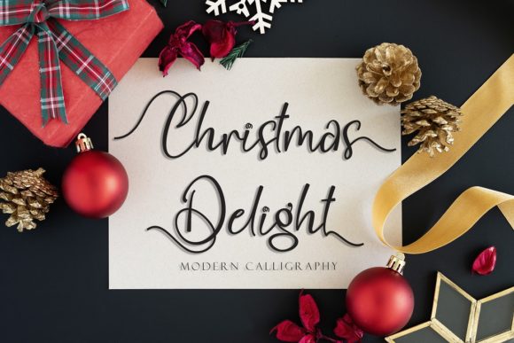 Christmas Delight: A Romantic Script Font That Earns Its Place in Seasonal Campaigns
