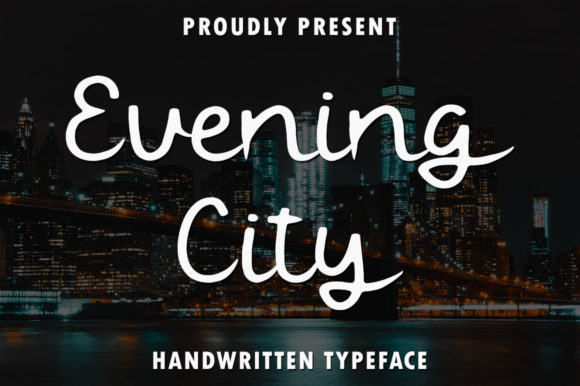 Evening City: A Handwritten Font That Feels Human on Screen