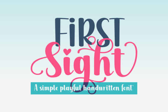 First Sight Handwritten Font for Small Business Branding