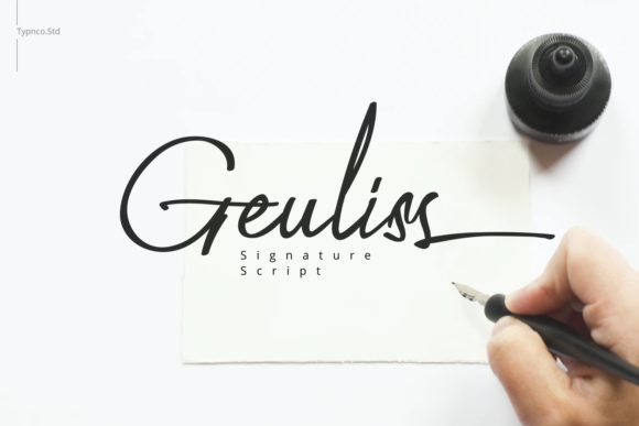 Geuliss: A Stylish Script Font for Polished Digital Branding