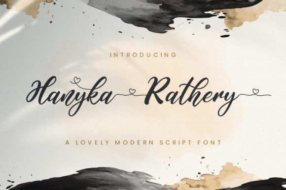 Hanyka Rathery: A Romantic Script Font That Feels Like a Handwritten Whisper