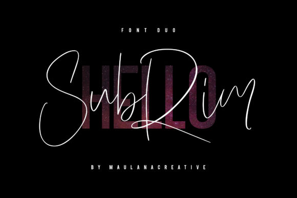 Hello Subrim: A Script + Sans Serif Font That Earns Its Space