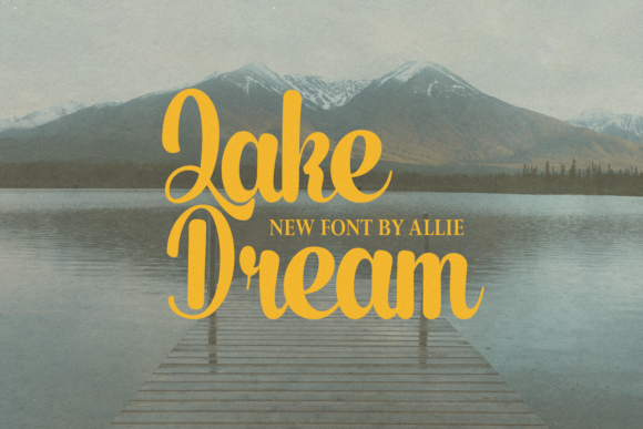 Lake Dream: A Standout Script Font for Campaign Headlines