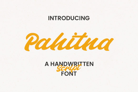 Pahitna: A Bold Handwritten Font for Confident Branding