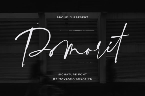 Pomorit: A Refined Script Font for Small Business Branding