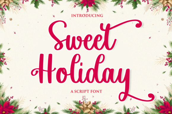 Sweet Holiday: A Modern Script Font for Handmade Brands