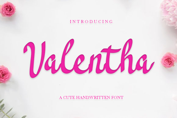 Valentha: A Festive Script Font for Digital Branding